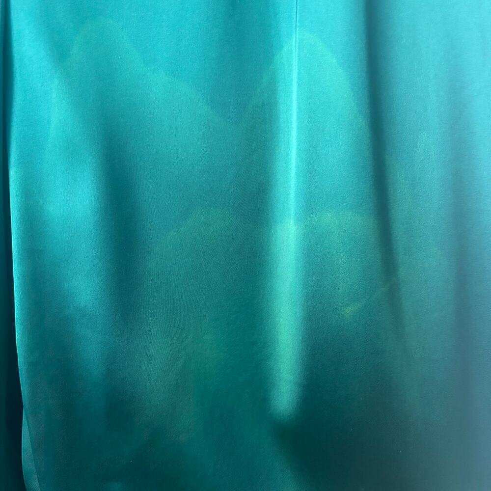 Abercrombie & Fitch Sloane Tailored Deep Green Satin Pants Sz 31 - Picture 8 of 8